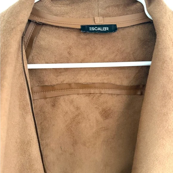 Escalier Women's Faux Leather Jacket - Light Brown - Picture 3 of 7